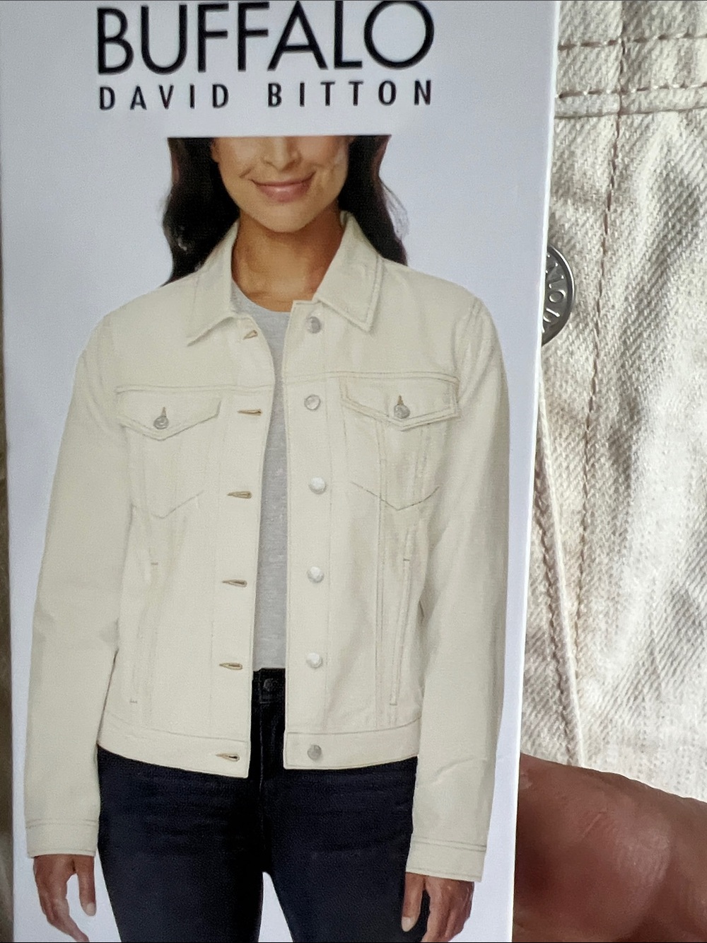 Buffalo David Bitton Cream Jean Jacket